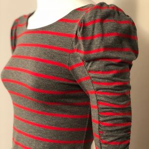 Juicy Couture- Rugby Striped Dress (grey/mandarin)